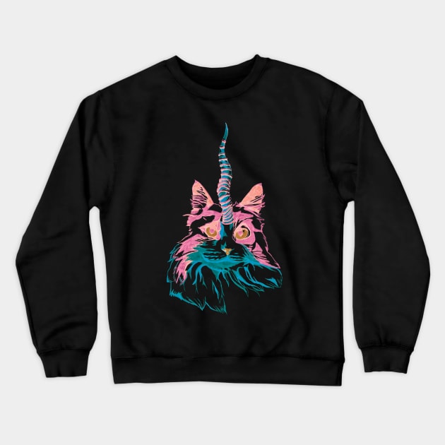 Fluffy Caticorn Crewneck Sweatshirt by RaLiz